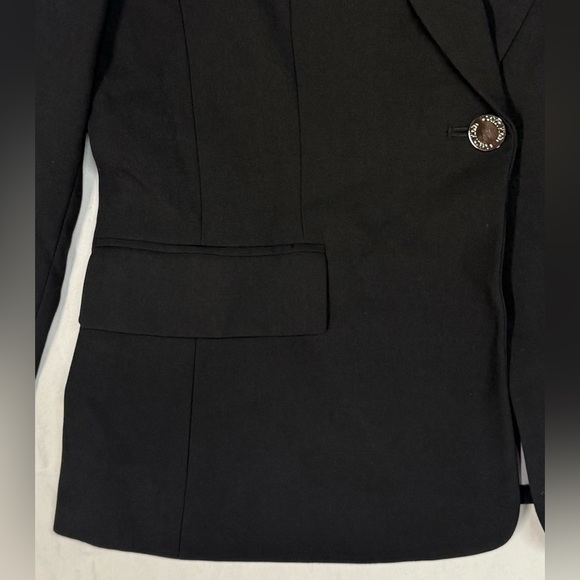 Calvin Klein Black Tailored Single-Button Business Casual Women's Blazer. R13B - Picture 6 of 9